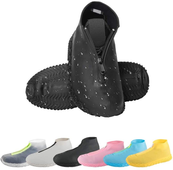 Waterproof Silicone Shoe Covers, Reusable Foldable Not-slip Rain