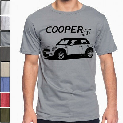 Mini Cooper S R56 Silhouette Racing Soft Cotton T-Shirt Multi Colors