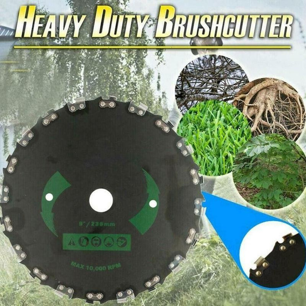 electric brush cutter with metal blade