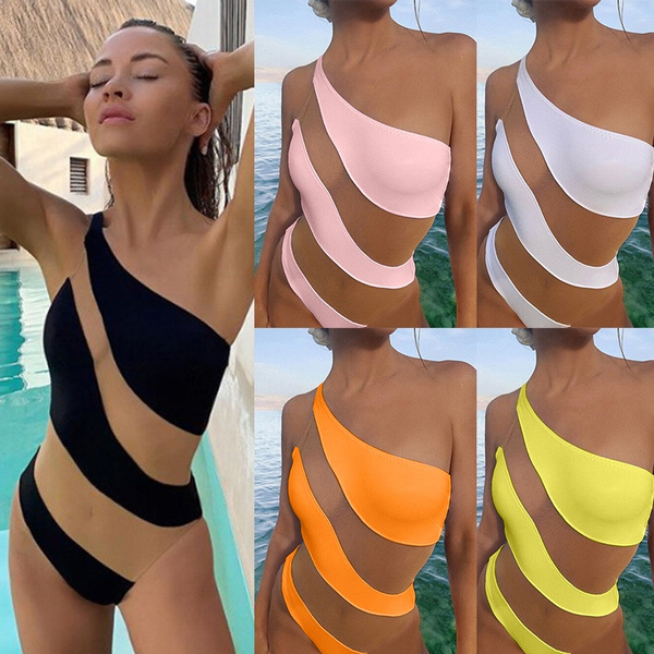 Women Sexy One Piece Swimsuit Summer Beach Fashion Bandage Bathing Suit |  Wish
