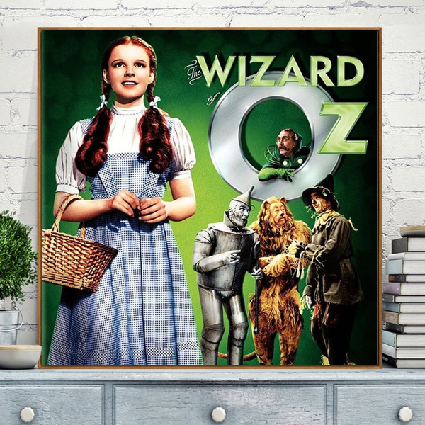 Three-dimensional diamond painting Wizard of Oz pattern diamond mosaic with  seamless shining walls and room decoration.