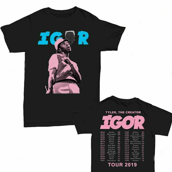 Deltage fjerkræ Asien Tyler The Creator t Shirt 2Igor11 Tour Dates 2019 T-Shirt Men Black | Wish