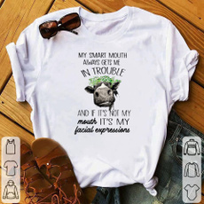 Fashion, Funny T Shirt, Cotton Shirt, cow