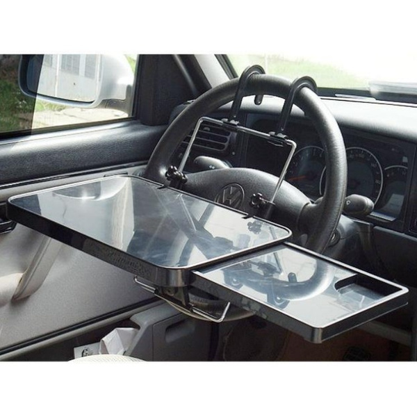 steering wheel laptop stand