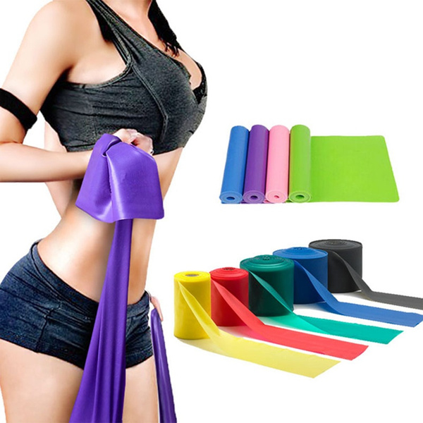 Fitness Exercise Resistance Bands Rubber Yoga Elastic Band 150Cm -180CM Resistance  Band