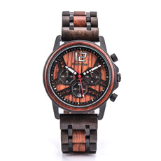 woodenwatch, watchformen, chronographwatch, Waterproof Watch