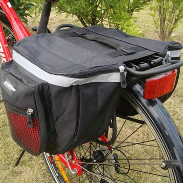 Cycling Bike Bicycle Rear Rack Seat Trunk Saddle Tail Storage Pannier Pouch Bag 