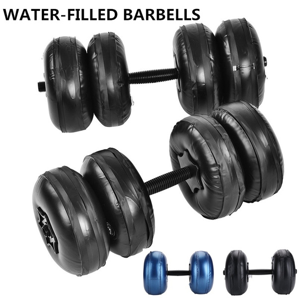 Adjustable Dumbbell Water-filled Barbell Weight Gym Lifting Workout Fitness 