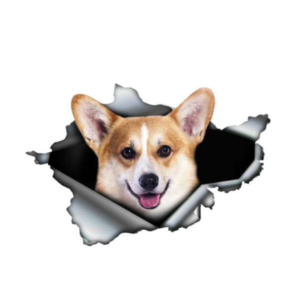 Corgi store window sticker