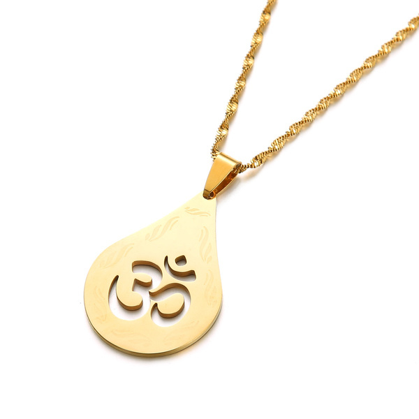 India Yoga Necklace Pendant Men OHM 