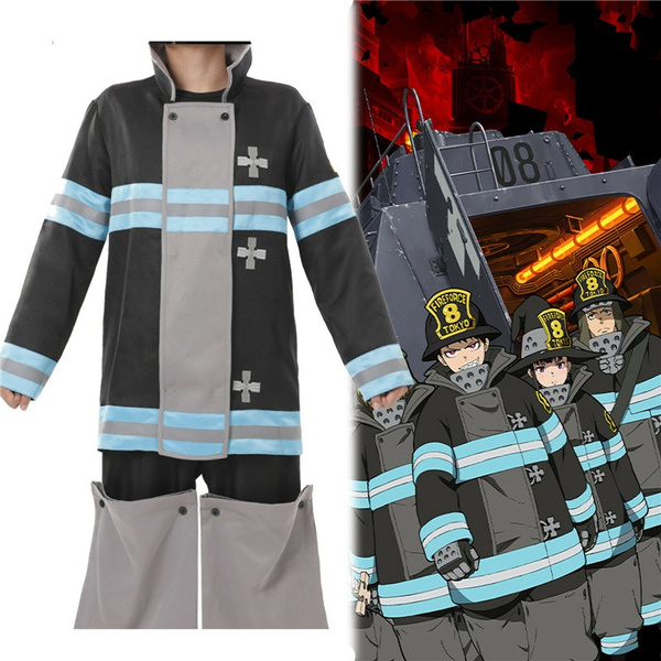  Gegexli Anime Fire Force Cosplay Costumes Shinra