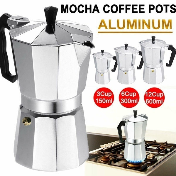 Coffee Maker Aluminum Mocha Espresso Percolator Pot Coffee Maker Moka Pot  Espresso Shot Maker Espresso Machine