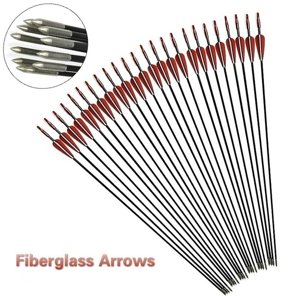31inch High Quality Fiberglass Arrows for Recurve Bow Rainbow Bow