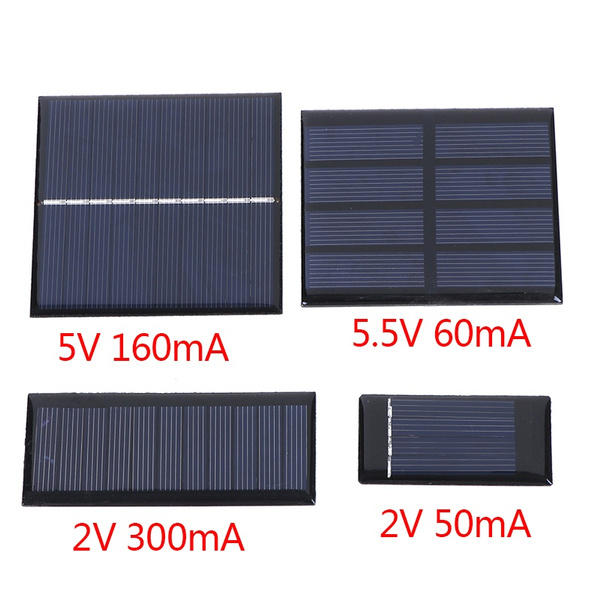 Min Solarpanel 2V 5V 5,5V 50MA 60MA 160MA 300MA Solarzelle DIY Solar Charg DWS5 