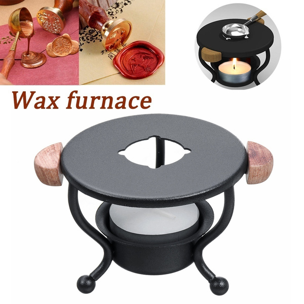Ding-style Wax Melting Pot Stamp Greeting Seal Wax Furnace Stove Arts Crafts Kit 