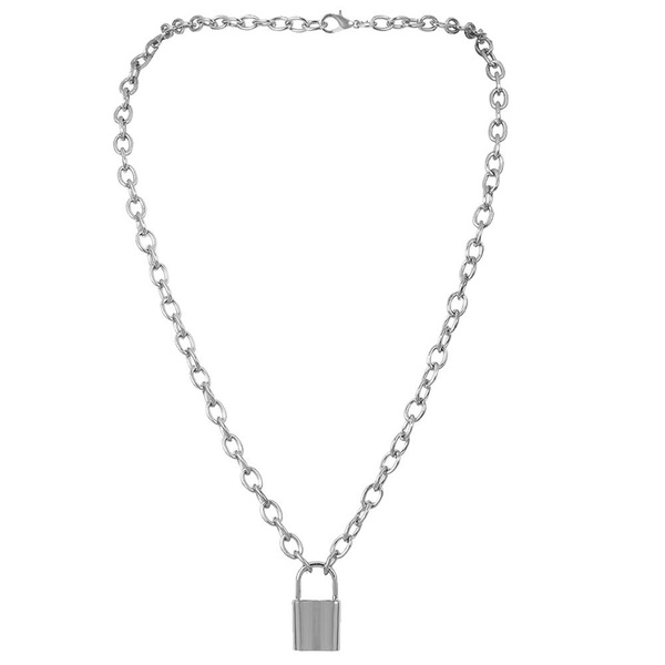 Und Schmucksachen Für Frauen WoWer Schloss Halskette Y-Anhänger Einfache Nette Halsketten-Langkettige Art 