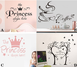 PVC wall stickers, princesswallsticker, Coffee, coffeewallsticker