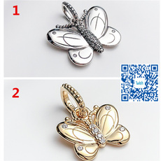 butterfly, Charm Jewelry, Silver Jewelry, gold