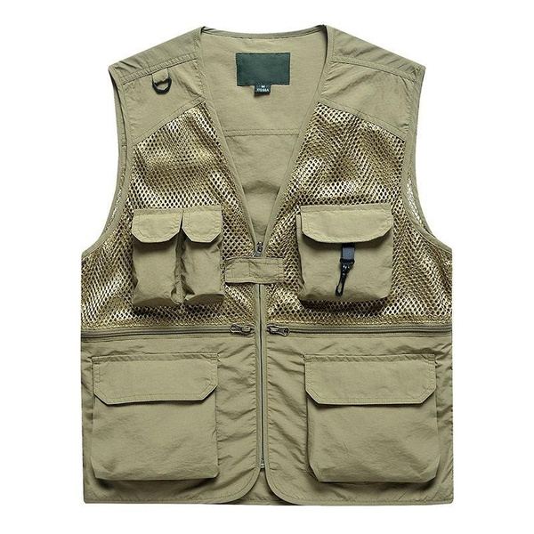 Fishing Jacket Quick-drying Mesh Vestt Multi-Pocket Mesh Vest