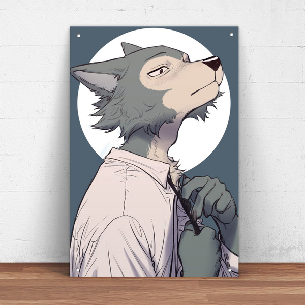 Beastars Legosi Metal Tin Sign Metal Sign Wall Decor Japanese Anime Poster Manga Anime Decor Anime Gifts Gh46 Wish