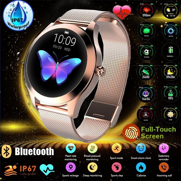 Kw10 Montre Intelligente Femmes Joli Bracelet Moniteur De