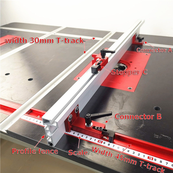 Aluminum Alloy T Track Connector Feather Board Profile Fence Stopper Clamping Block For Router Table Saw Woodworking Diy Wish Router Table Saw Woodworking Diy, Diy T Track Table Saw Fence