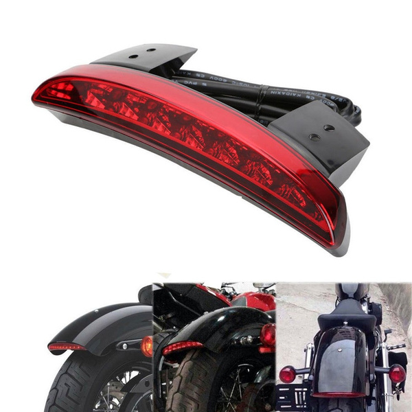 Gnide Sump sokker Motorcycle LED Tail Light Lamps Motor Cafe Racer Rear Fender Edge Brake  Taillight For Harley Touring Sportster XL 883 1200 | Wish