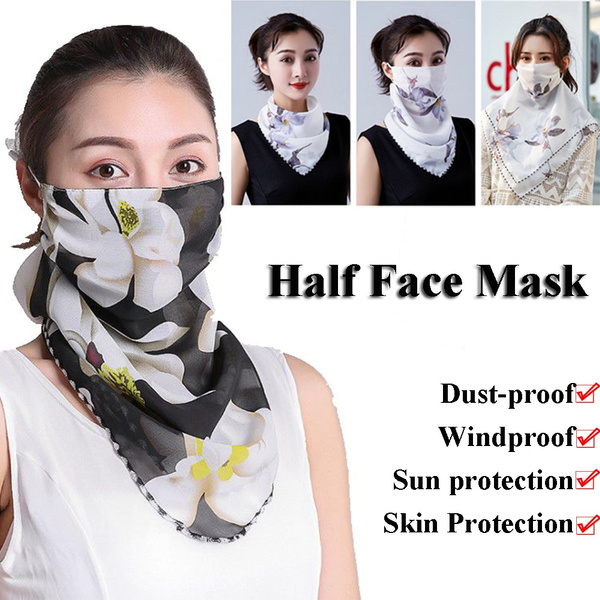 Breathable Triangle Bandana Half Face Mask Neck Cover Scarf Unisex Men Women Breathable Triangle Bandana Half Face Mask Neck Cover Scarf Unisex Men Women
