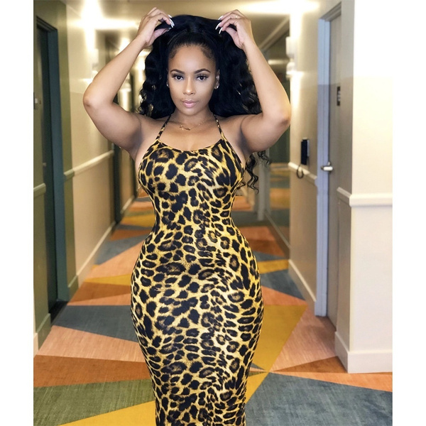 Leopard sales tight dress