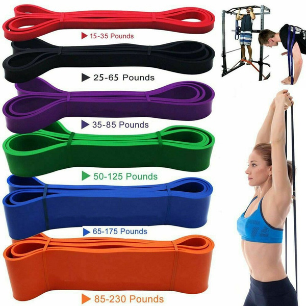 Resistance Bands Loop Exercise Sport Fitness Tube Home Yoga Gym Heavy Duty Latex 