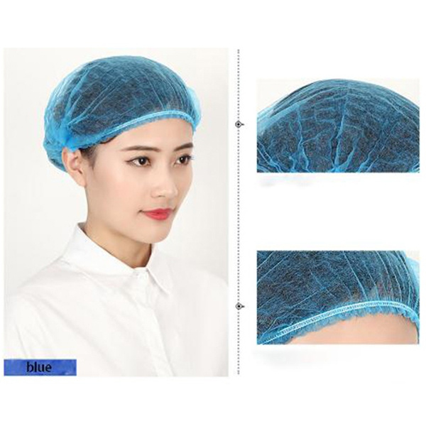 100Pcs Disposable Hair Hat Anti Dust 