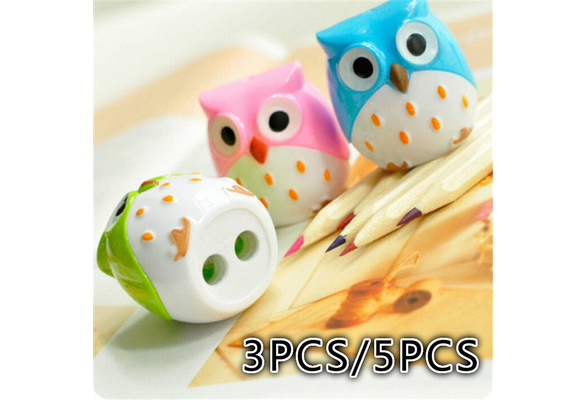 Wholesale 2pcs Kawaii Owl Pencil Sharpener Cutter Promotional Gift Stationery 
