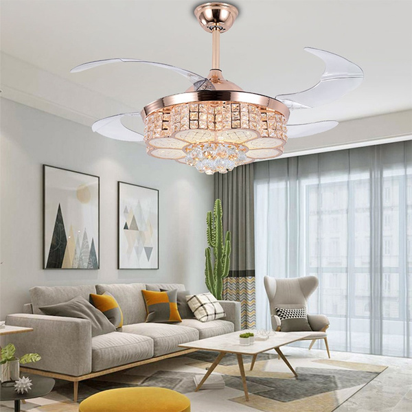 rose gold ceiling fan with light