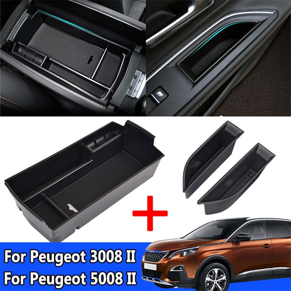 Car Armrest Box Storage For Peugeot 3008 3008GT 5008 2017-2020 Central  Console Storage Box Stowing Tidying