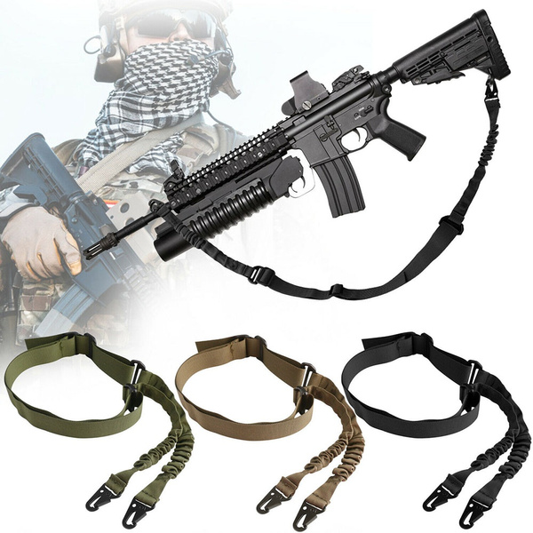 Tactical Gun Sling Shoulder Strap Outdoor Rifle Hunting Shotgun Belts Waist Belt