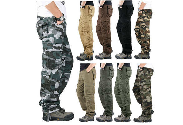 2016 New Mens Summer Army Cargo 3/4 Three Quarter Pants Cotton Multi  Pockets Military Tactical Camo Casual Men Jogger Short