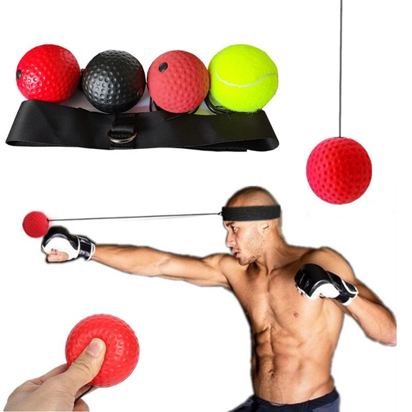 Boxing Exercise Tool Kick Reflex Ball Head Band Speed Punch Training Accessories 