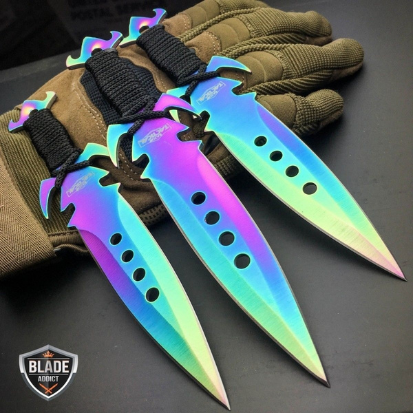 7 PC RAINBOW TITANIUM NINJA BATTLE SET