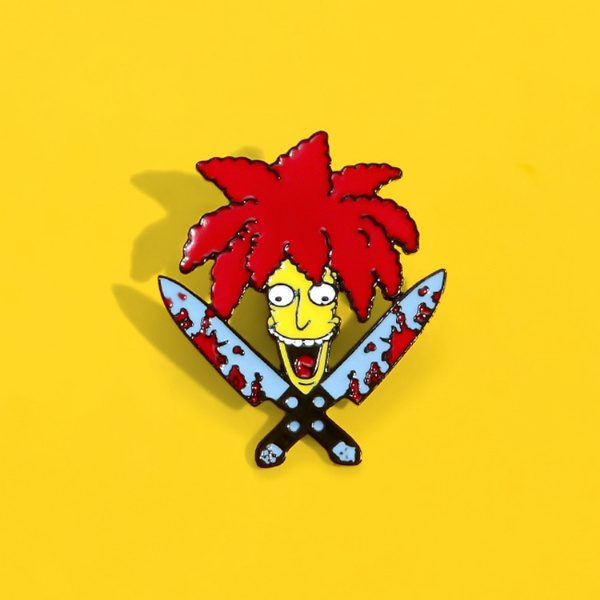 Meme Sideshow Bob Enamel Pins Double Dagger TV Show Cartoon Character Brooch | Wish Meme Sideshow Bob Enamel Pins Double Dagger TV Show Cartoon Character Brooch | Wish