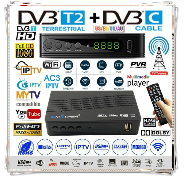 M3 Satellite Tv Signal Receiver 1080p Mpeg4 Hd U2c Dvbc Smart Tv Box Usb 2 0 Hdmi Dvb T2 T2 Stb H 264 Tv Digital Set Top Boxes Wish