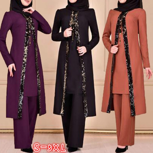 Women's Hijab Suit with Trousers XL - Carsi24