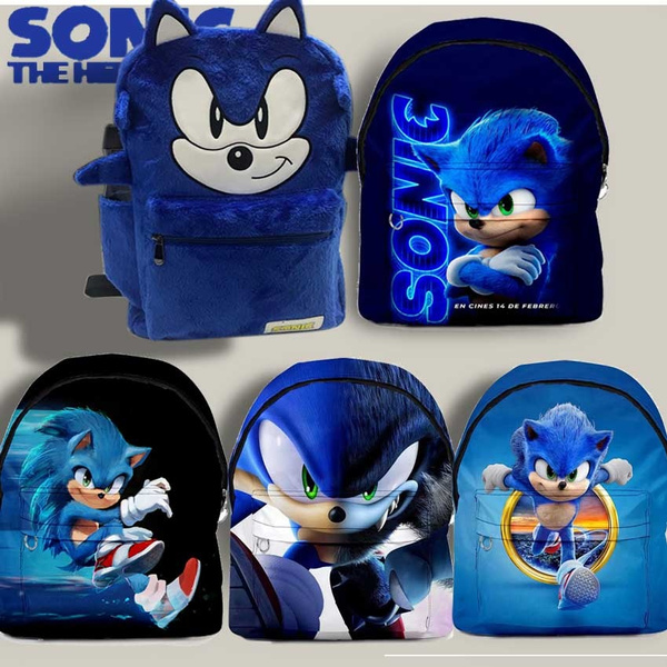 Sonic the Hedgehog Student Card Boy Backpack Children Backpack Wish