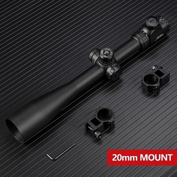 New Style 10-40x50E Long Range Riflescope Side Wheel Parallax Optic Sights 