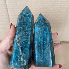 blueapatite, quartzcrystal, Home Decor, Point