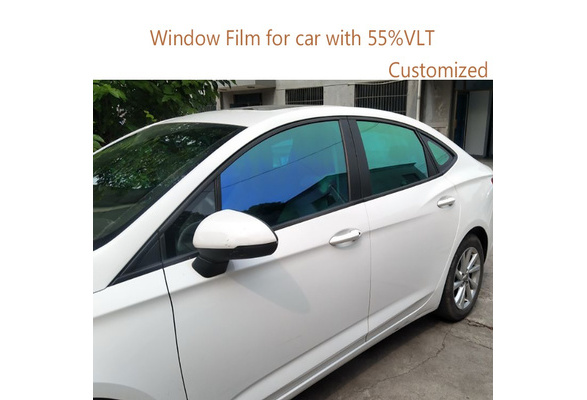 50x300cm 55%VLT Chameleon Nano Ceramic Film Car Front Windshield Side Tint Solar
