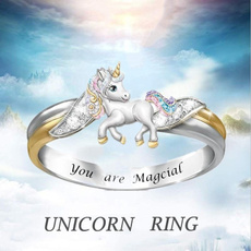cute, Fashion, Engagement Ring, unicorn