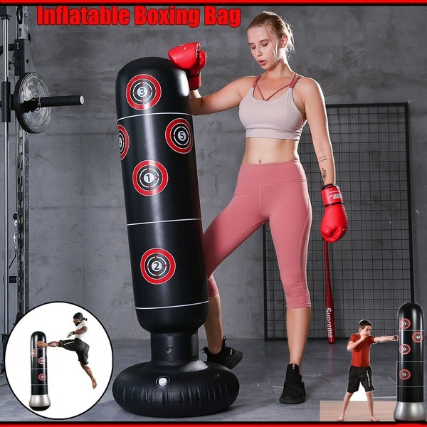 Inflatable Boxing Bag Training Exercise Punching Stand Fitness Equipment 