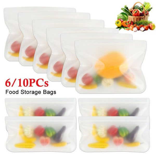 PEVA Freezer Bag Food Storage Bag Upgrade Leakproof Top