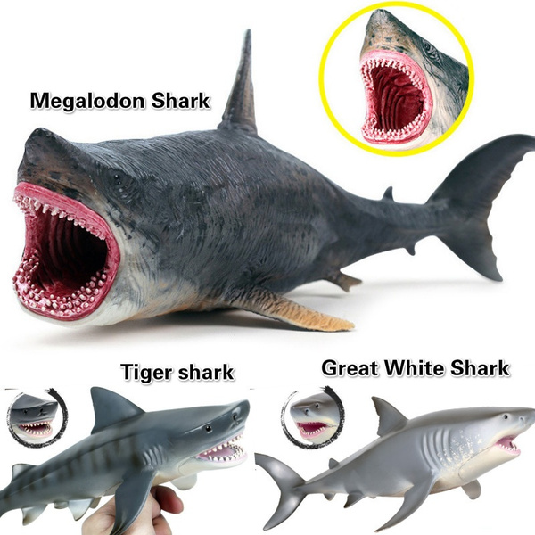 Plastic 2024 shark toys