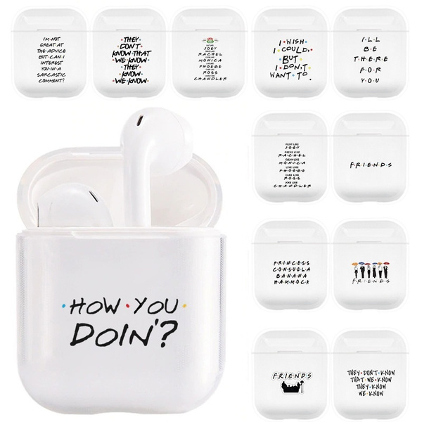 Airpods Cover Case Funny Airpods Case Bee Airpods Case Be Happy Quote